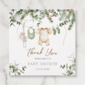 Ein bisschen fröhlich | Boho Boy Winter Baby Dusch Geschenkanhänger (Vorderseite)