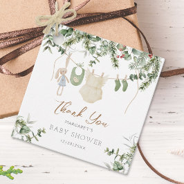 Ein bisschen fröhlich | Boho Girl Winter Baby Show Geschenkanhänger