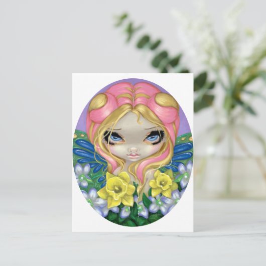 "Ein bisschen Frühling" Postkarte (Stehend Vorderseite)