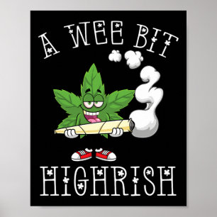 Ein bisschen high-risch irischer lustiger St. Patr Poster