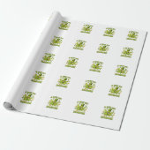 Ein bisschen highrish lustige irische Blatt-Vibes Geschenkpapier (Ungerollt)