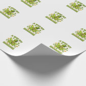 Ein bisschen highrish lustige irische Blatt-Vibes Geschenkpapier (Ecke)