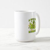 Ein bisschen highrish lustige irische Blatt-Vibes Kaffeetasse (VorderseiteRechts)