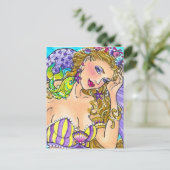 Ein bisschen Hilfe Postkarte (Stehend Vorderseite)