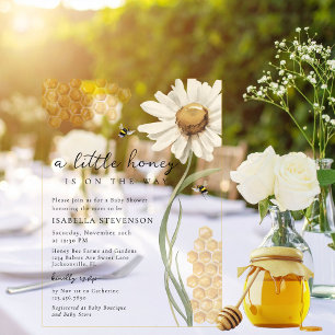 Ein bisschen Honig ist auf dem Weg - Bienen-Baby-P Acryleinladungen