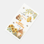 Ein bisschen Honig jedes Jahr zum Geburtstag Serviette (Ecke)