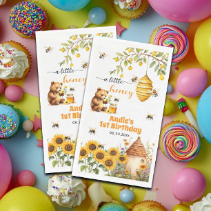 Ein bisschen Honig jedes Jahr zum Geburtstag Serviette