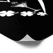 Ein bisschen irisch Glückliches irisches Mädchen S Poster (Ecke)