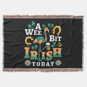 Ein bisschen irisch heute St. Patrick's Day Flam Decke