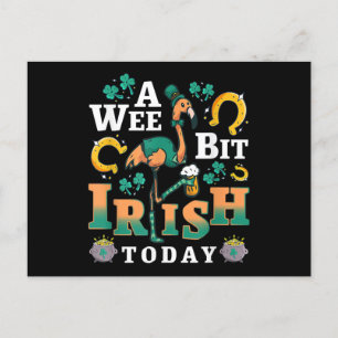 Ein bisschen irisch heute St. Patrick's Day Flam Einladungspostkarte