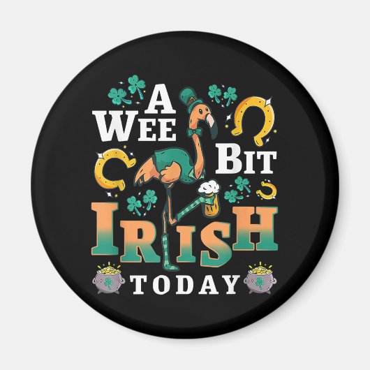 Ein bisschen irisch heute | St. Patrick's Day Flam Magnet (Vorne)