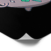 Ein bisschen irisch heute | St. Patrick's Day Flam Poster (Ecke)