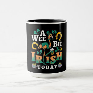 Ein bisschen irisch heute St. Patrick's Day Flam Tasse