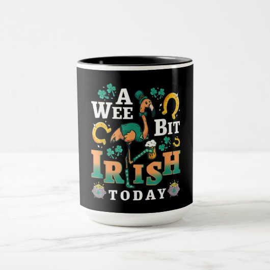 Ein bisschen irisch heute | St. Patrick's Day Flam Tasse (Zentrum)