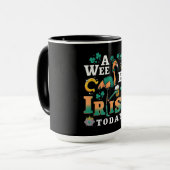 Ein bisschen irisch heute | St. Patrick's Day Flam Tasse (Vorderseite Links)