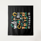 Ein bisschen irisch heute | St. Patrick's Day Flam Wandteppich (Vorderseite)