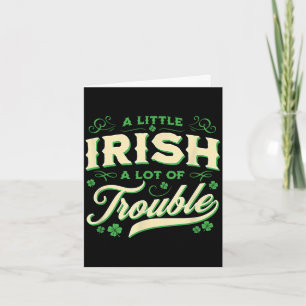 Ein bisschen Irisch, viel Ärger St. Patricks Day Karte