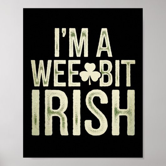 Ein bisschen irischer lustiger St. Patrick Ich bin Poster (Vorne)