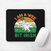 Ein bisschen irischer St. Patrick-Tag Dinosaurier  Mousepad (Mit Mouse)