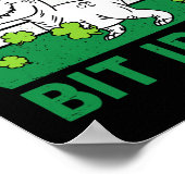 Ein bisschen irischer St. Patrick Tag Dinosaurier Poster (Ecke)