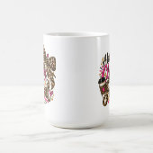 Ein bisschen klassisch, ein bisschen wild Leoparde Kaffeetasse (Mittel)