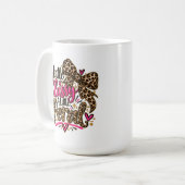 Ein bisschen klassisch, ein bisschen wild Leoparde Kaffeetasse (Vorderseite Links)