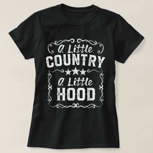 Ein bisschen Land ein wenig Hood Music Conce T-Shirt (Design vorne)