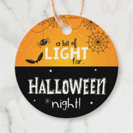 Ein bisschen Licht für Halloween-Nacht - Tags Geschenkanhänger