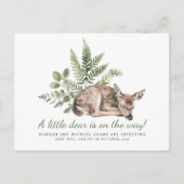 Ein bisschen Liebe ist auf dem Weg der Schwangersc Ankündigungspostkarte (Vorderseite)