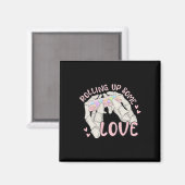 Ein bisschen Liebe zum Valentinstag rollen Magnet (Vorderseite/Rückseite)