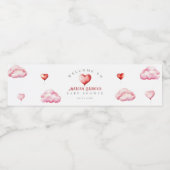 Ein bisschen Liebling ist auf dem Weg Babydusche Wasserflaschenetikett (Einzelnes Label)