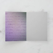 Ein bisschen Lila Karte (Innenseite)