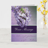 Ein bisschen Lila Karte (Gelbe Blume)