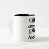 ein bisschen lustiger Sprichwortfrauen der noblen Zweifarbige Tasse (Vorderseite Links)