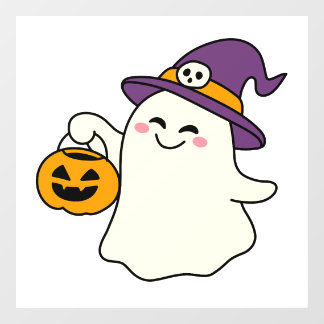 Ein bisschen Magie macht jedes Halloween unvergess Fensteraufkleber