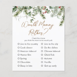 Ein bisschen Merry | Winter Baby Dusche Custom Gam