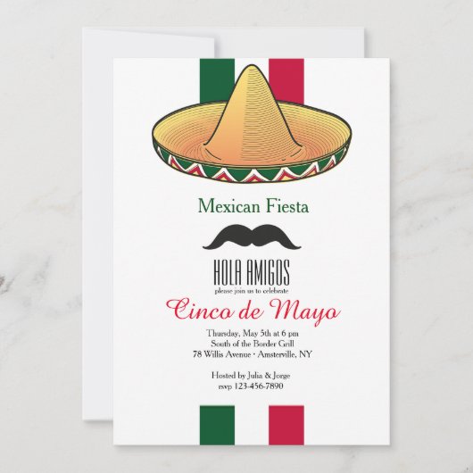 Ein bisschen Mexiko Einladung (Vorderseite)