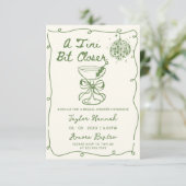 Ein bisschen Naher Gezeichnet Bridal Dusche Einlad Einladung (Stehend Vorderseite)