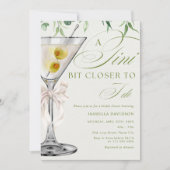 Ein bisschen Naher mache ich Cocktail-Brautparty Einladung (Vorderseite)