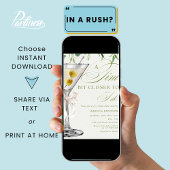 Ein bisschen Naher mache ich Cocktail-Brautparty Einladung