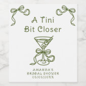 Ein bisschen Näheres Brautparty Weinetikett (Einzelnes Label)