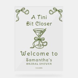 Ein bisschen Näheres Brautparty Willkommen Acrylschild