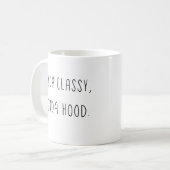 Ein bisschen noble ein bisschen Haube Kaffeetasse (Vorderseite Links)