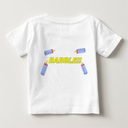 Ein bisschen oder viel baby t-shirt (Rückseite)
