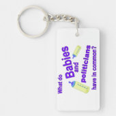 Ein bisschen oder viel schlüsselanhänger (Vorderseite)