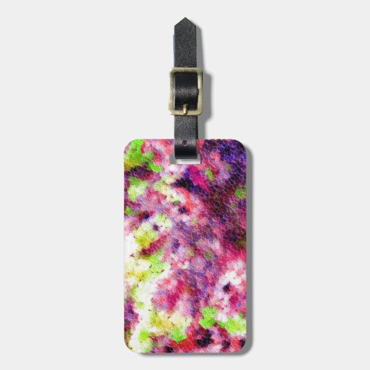Ein bisschen pink, ein Abstrakt Gepäckanhänger (Vorderseite vertikal)