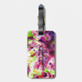 Ein bisschen pink, ein Abstrakt Gepäckanhänger (Rückseite vertikal)