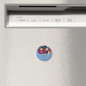 Ein bisschen Pop of Farbe Magnet (In Situ (Geschirrspüler))