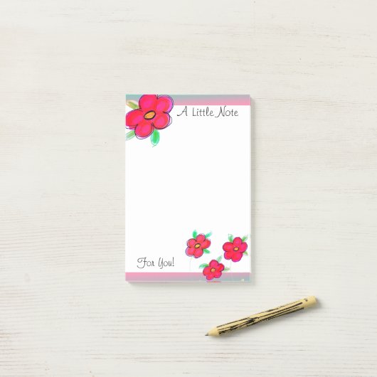 Ein bisschen post-it klebezettel (Auf Schreibtisch)