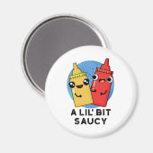 Ein bisschen Saucy Funny Sauce Puff Magnet (Vorderseite/Rückseite)